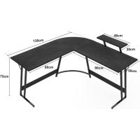 Mesa de Juego en Forma de L 130x130cm Soporte para Monitor Soporte para Auriculares - details 9