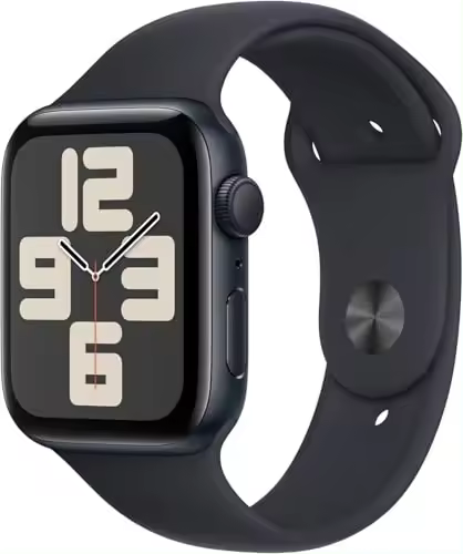 Apple Watch SE (2.ª generación) (GPS, 44 mm) - Caja de aluminio con correa Midnight Sport, M/L (renovado) - 1