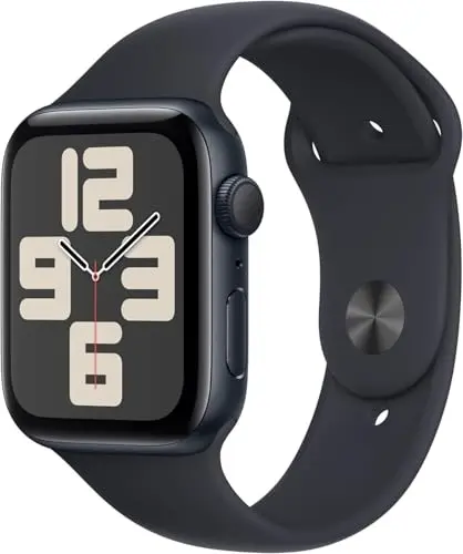 Apple Watch SE (2.ª generación) (GPS, 44 mm) - Caja de aluminio con correa Midnight Sport, M/L (renovado) - 1
