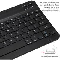 Miniteclado inalámbrico Portátil con Bluetooth, recargable para Apple, iPad, iPhone, Samsung, tableta, teléfono, iOS, Android, Windows - details 1