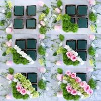 Bloques de espuma de poliestireno verde para decoración del hogar, soporte de flores artificiales, bricolaje, 10 piezas - details 7