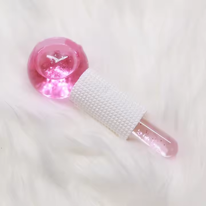 Belleza Hockey sobre hielo energía belleza bola de cristal enfriamiento Globos faciales de hielo onda de agua para rodillo de masaje de cara y ojos cuidado de la piel - 1