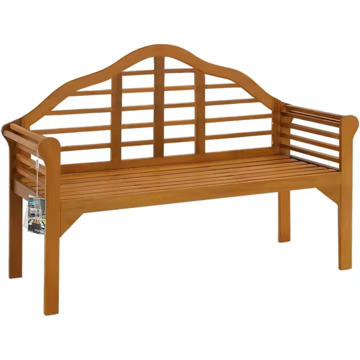 Banco Jardín Madera Eucalipto Resistente a la Intemperie Certificado FSC 2 a 3 Plazas Carga hasta 220KG - 1