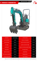 El precio de la nueva miniexcavadora es de 1000 kilogramos y una tonelada de excavadora. - details 2