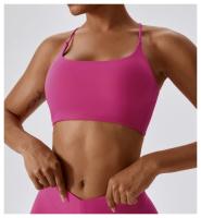 Sujetador Deportivo Sexy para Mujeres Top de Gimnasio Entrenamiento Correr Cruz Yoga Sujetador de Yoga Stretch Ropa Interior Fitness para Mujeres Material de Nylon Temporada Primavera/Verano - details 18