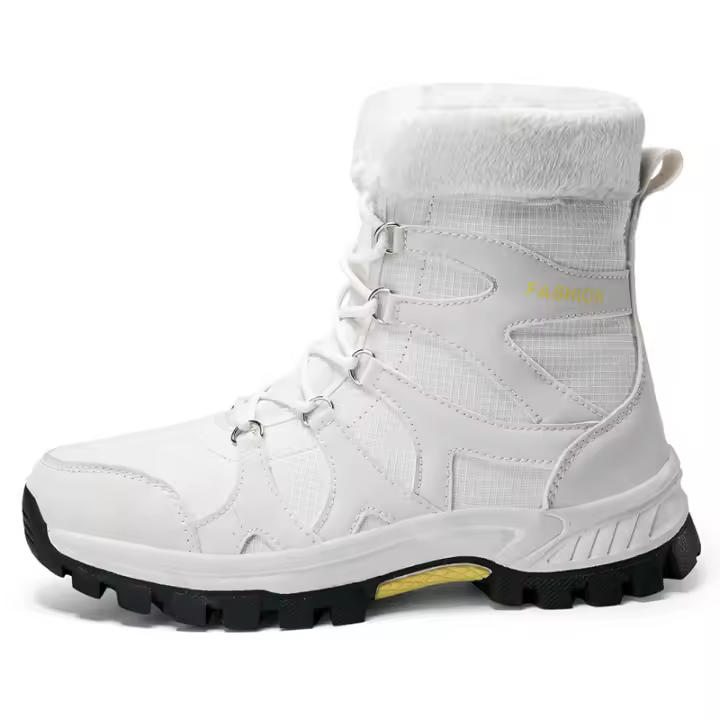 Botas de nieve de invierno para mujer, impermeables, ligeras, cálidas, con forro de piel sintética, botines a media pantorrilla - 1