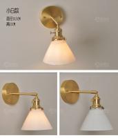 IWHD-Lámpara de pared de latón de estilo nórdico, luz creativa para espejo de baño, lectura de cabecera, candelabro de pared LED de cristal de cobre pequeño - details 11