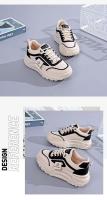 Zapatos de plataforma de estilo coreano Ins para papá, zapatillas para correr para estudiantes, primavera 2025, ocio, aumento de altura, Q036 - details 5