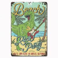Cartel de fiesta en la playa Vintage, carteles de hojalata, surfear, California, Hawaii, placa de Metal, decoración de pared del hogar, decoración de la habitación - details 24