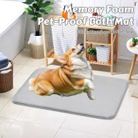 Alfombra de Baño de Espuma de Memoria para Mascotas Absorbente Antideslizante con Base Antideslizante para Baño/Entrada - details 1