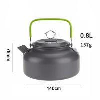 Hervidor de agua portátil de aleación de aluminio para acampar al aire libre cocina de Picnic capacidad de 0,8 L y 1,1 L - details 1