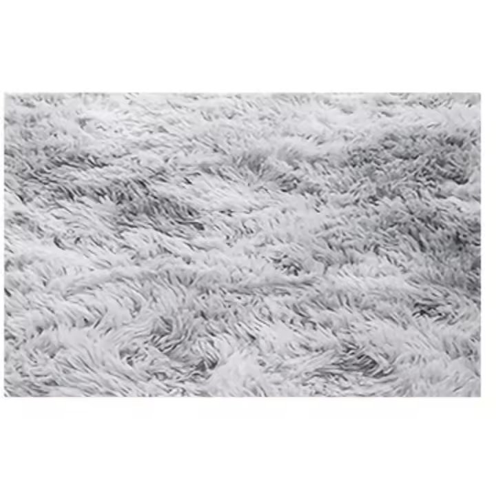 Alfombra Rectangular Del Área Del Teñido Anudado Para La Sala De Estar, Cuarto De Niños, Dormitorio, Alfombra Gris, 1 unidad - 1