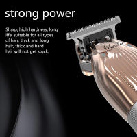Cortadora de pelo eléctrica profesional para hombres, máquina cortadora de pelo inalámbrica, juego de corte de pelo con base de cargador - details 1