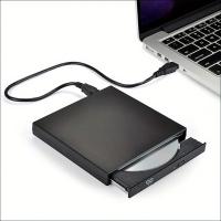 Unidad externa de CD y DVD, reproductor de CD-RW portátil Delgado, USB 2,0, grabador de DVD-RW - details 0