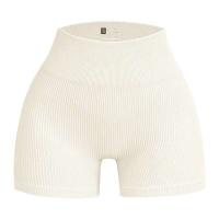 Pantalones cortos de elevación de cadera de cintura alta para yoga y fitness con hilo sin costuras - details 3