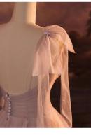 Vestido de Noche de Lujo para Mujeres Rosa, Elegante, Niche de Cumpleaños y Boda, Princesa Fugitiva Francesa - details 0