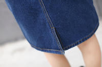 Falda Vaquera Mujer 2025 Primavera - Falda Tubo Ajustada con Abertura Trasera, Denim Elástico de Alta Calidad, Corte A-Line Mid-Length para Estilo Casual o Elegante - details 26