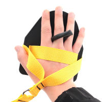 Simulación profesional de ejercicio de natación, fuerza del brazo terrestre, banda de resistencia física, paleta palmeada de mano, forjado de natación - details 1