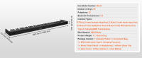 SucceBuyPiano con teclado plegable Bluetooth MIDI, piano plegable digital portátil con teclas iluminadas, pedal de sostenido - details 7