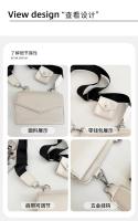 Bolso cuadrado pequeño oscuro Trend Bolso combinado 2 en 1 Bolso de la caja del sobre de cuero de los hombres y las mujeres Bolso pequeño bandolera - details 46