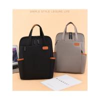 Mochila De trabajo simple para mujer, bolso de mano para ordenador portátil, mochila de hombro ligera informal, mochila de viaje de gran capacidad con cinturón de equipaje - details 17