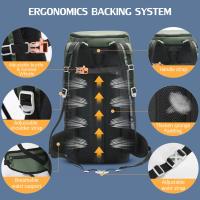 Mochila de montaña impermeable de 50l para hombre y mujer, bolsa de hombro para deportes al aire libre, mochila táctica para corbata - details 3