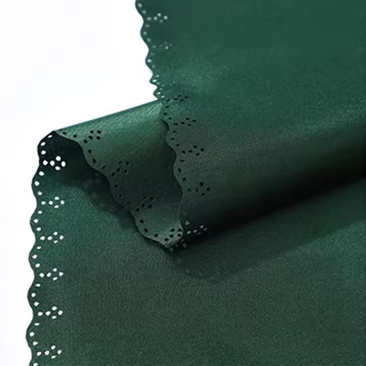 Servilletas de tela de satén verde, servilletas de mesa suaves para Hotel, fiesta de Navidad, boda, banquete, decoración de mesa, 10 Uds. - 1