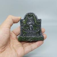 4 Uds Mini RIP lápidas calaveras DIY cementerio ataúd cementerio miniatura decoración de Halloween accesorios de adornos de jardín de hadas - details 9