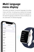 Reloj inteligente I7 Pro Max, dispositivo con Bluetooth, llamadas, detección de frecuencia cardíaca, modo silencioso, consumo de energía ultrabajo - details 7