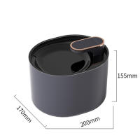 Fuente de agua automática con luz LED para gatos, alimentador silencioso eléctrico, USB, Ultra silencioso, 3L - details 1