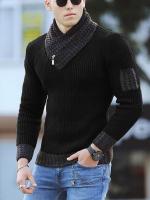 Camiseta de manga larga para hombre, jersey de punto ajustado informal, nuevo - details 10