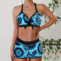 Nuevo traje de baño de dos piezas, bikini estampado de talla grande, traje de baño para mujer - details 9