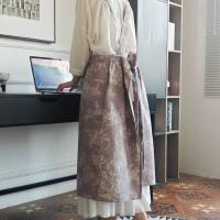 Delantal de cocina elegante portátil exquisito con bolsillos delantal de limpieza Retro con espalda cruzada delantal repelente al agua para mujer - details 7