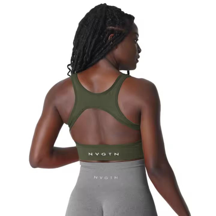 NVGTN-Sujetador sin costuras Eclipse para mujer, Top de licra, elástico, transpirable, mejora el pecho, ropa interior deportiva de ocio - 1