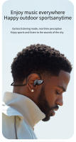 Auriculares inalámbricos deportivos de conducción de aire, audífonos HiFi con Subwoofer, estéreo, gancho para la oreja, micrófono, Bluetooth 5,3 - details 2