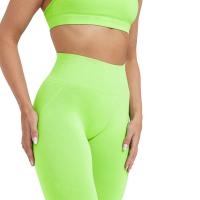 Mallas ajustadas sin costuras para mujer, pantalones de Yoga de entrenamiento, trajes suaves de cintura alta, ropa deportiva de Fitness, novedad - details 33