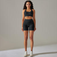 Nessaj-Conjunto de yoga para mujer, pantalones cortos deportivos sin costuras, sujetador sexy y pantalones cortos, ropa deportiva, chándal de verano para gimnasio y fitness - details 6