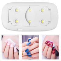 Secador Mini 6W Portátil Lámpara de Manicura UV con 6 LED para Uso Doméstico Cable USB Incluido - details 2