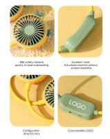 Ventilador de cuello portátil de dibujos animados, recargable por USB, banda eléctrica para el cuello, ventilador de refrigeración portátil - details 5
