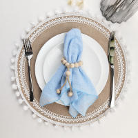 Juego de 30 telas de algodón de gasa, 30x30cm, decoración de boda, uso diario, cena, té, mesa, pueblo, servilletas de Navidad - details 42