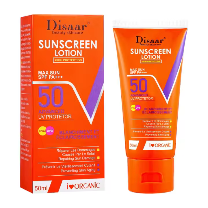Protector Solar Facial FPS 50 PA +++, Crema Solar con Protección UV, Hidratación y Nutrición, iluminar la piel, Textura sin Grasa - 1