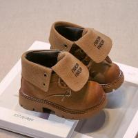Botas cortas antideslizantes para niñas, zapatos de cuero, informales, versátiles, elegantes, estilo coreano, fondo suave, Otoño, 2024 - details 5