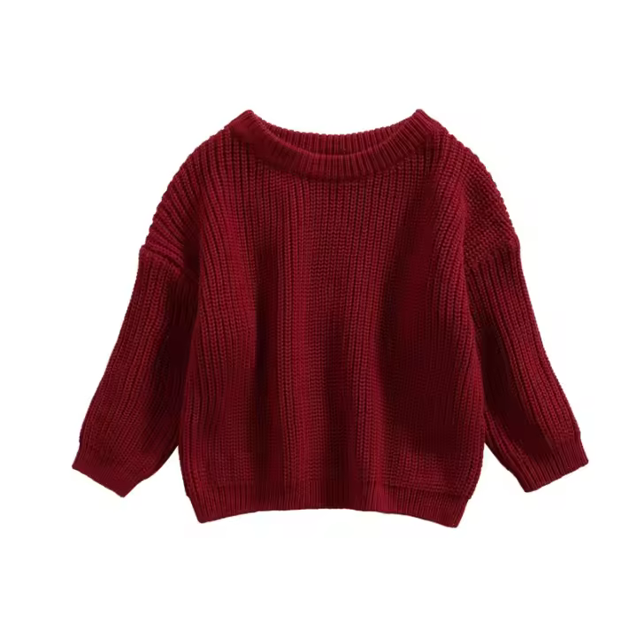 Baño multifuncional de otoño e invierno apto para niños y niñas, suéter wm de color sólido para niños, - 1