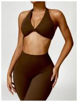 Mujeres Sexy belleza espalda gimnasio correr Push Up Yoga deportes sujetadores transpirable envuelto Yoga deportes sujetadores copa triangular ropa interior femenina - details 12