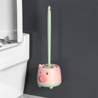 Escobilla y soporte para inodoro, Juego de cepillos de limpieza compactos para el baño, limpieza profunda - details 6
