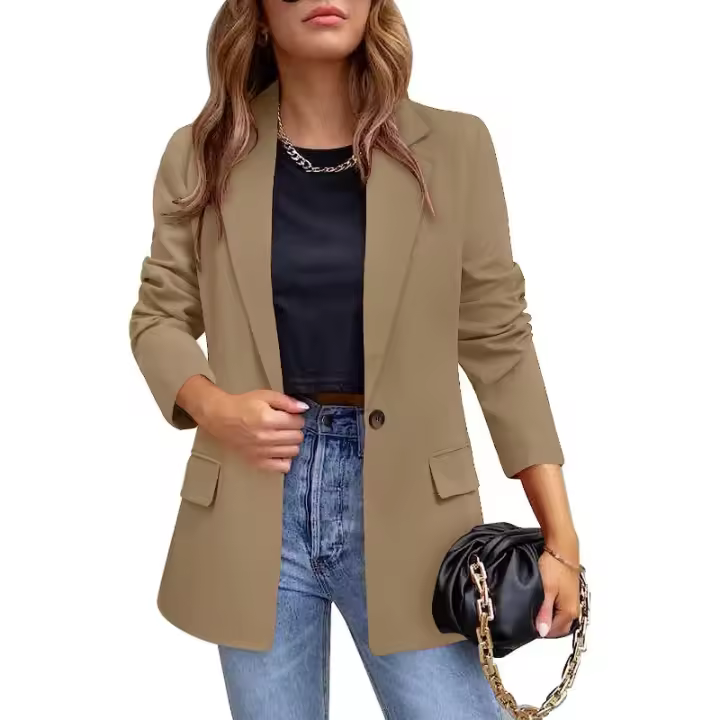 Chaquetas tipo blazer informales para mujer, para el trabajo - 1