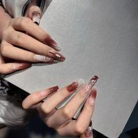 Caja de 24 piezas uñas removibles estilo corto parches uñas postizas uñas tabletas - details 70