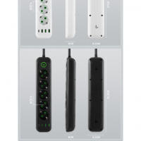 Tablero del hogar enchufe 3 4 5 posición socket 3usb PD enchufes de carga - details 2