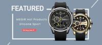 Reloj militar MEGIR de lujo de primera marca con cronógrafo deportivo, reloj de pulsera de cuarzo luminoso resistente al agua a la moda, reloj Masculino - details 0
