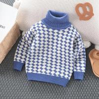 Sudadera de Cuello Alto para Niños Cuadrada de Invierno Engrosada Suéter de Peluche para Bebé - details 1